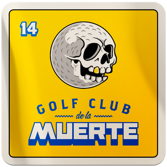 Golf Club de la Muerte sticker